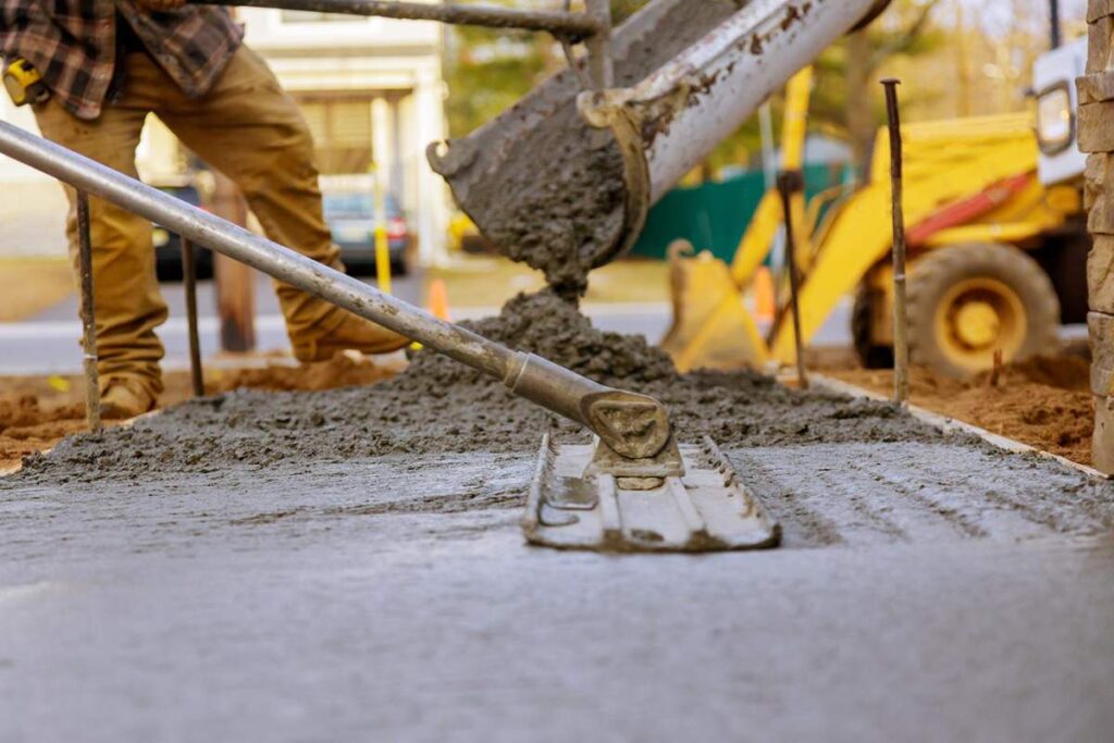 Workers install durable, energy-efficient wall materials on a home during cold-weather construction.